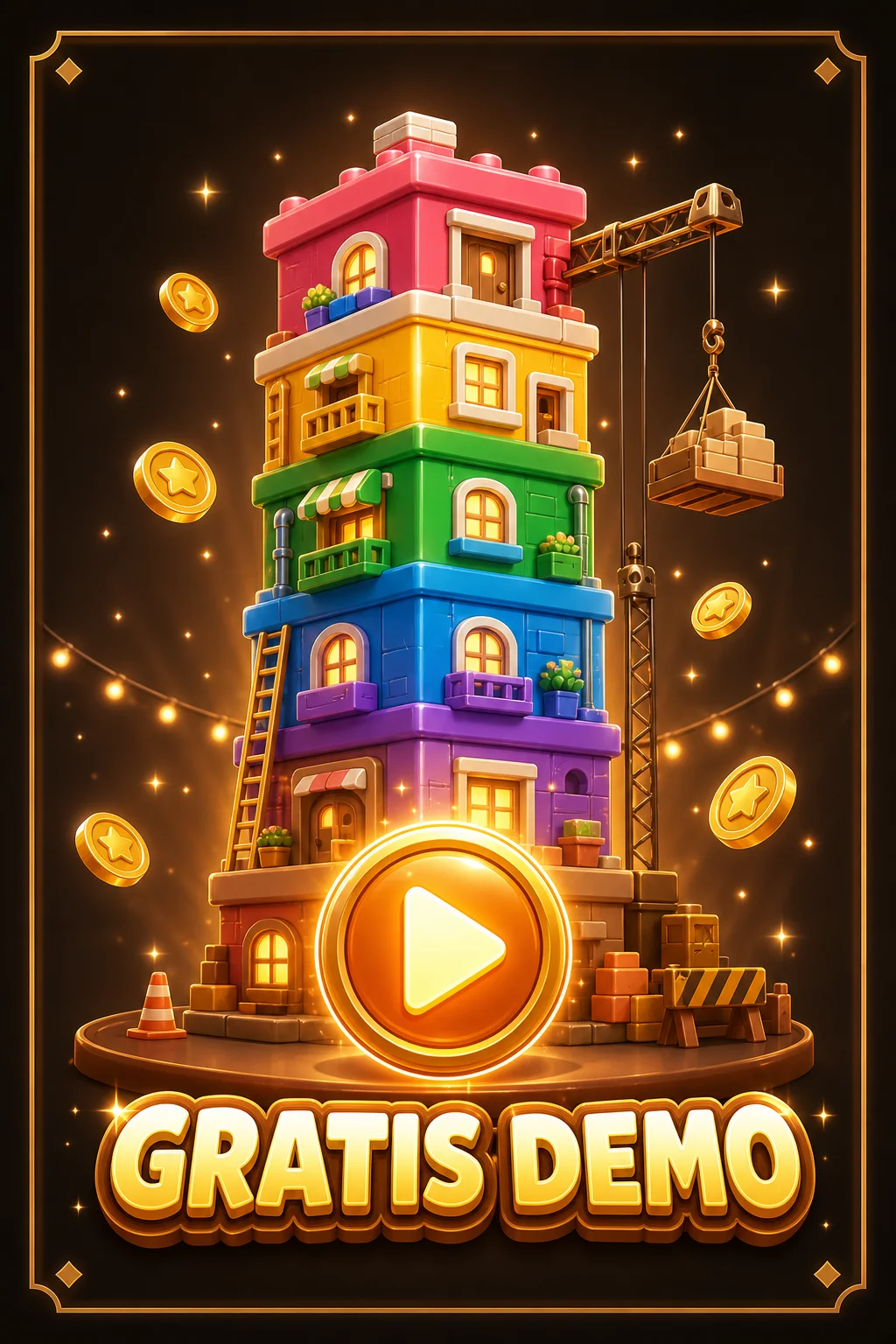 Tower Rush Demo kostenlos starten - Bildschirm mit virtuellem Guthaben